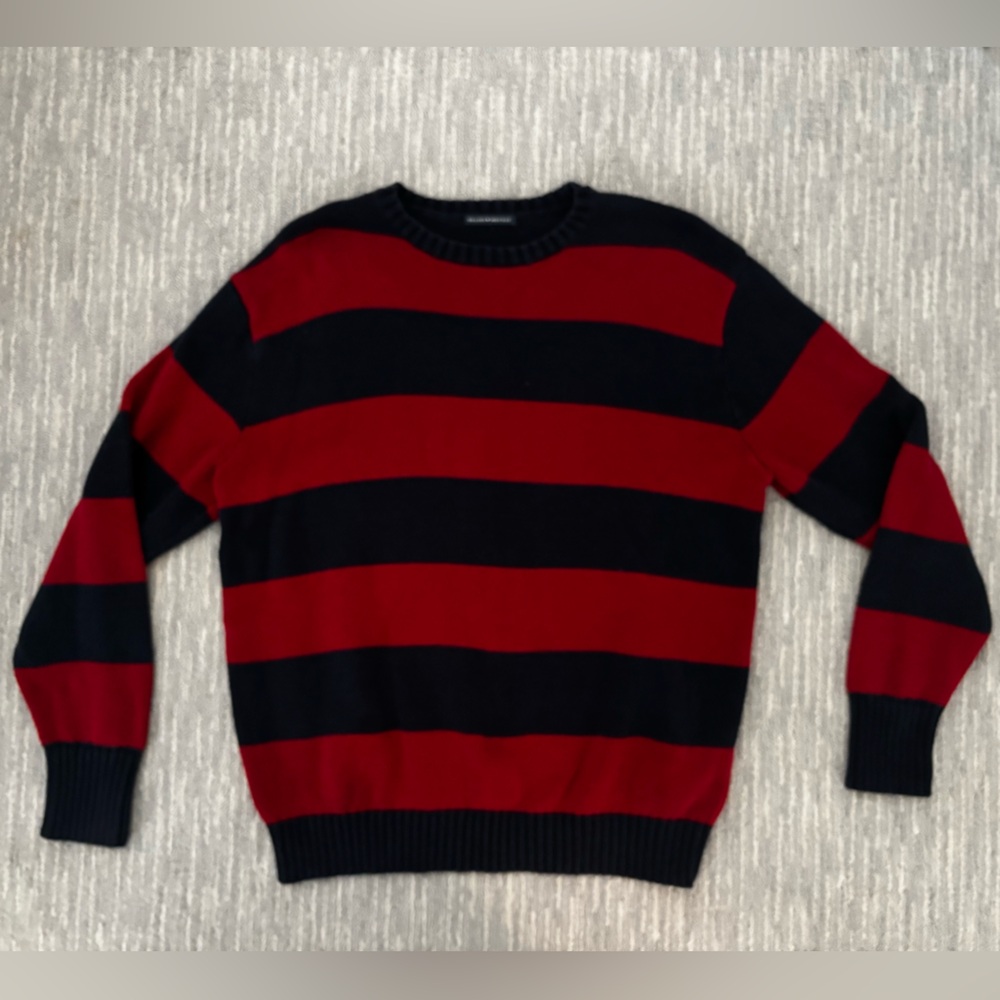 Red and Navy Brandy Melville Sweater | onesize